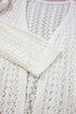 Boho Lace Knit Open Front Long Sleeve Cardigan