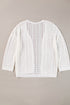 Boho Lace Knit Open Front Long Sleeve Cardigan