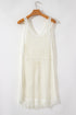 Boho Open Knit Tie Waist Mini Cover Up