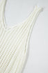 Boho Open Knit Tie Waist Mini Cover Up