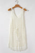 Boho Open Knit Tie Waist Mini Cover Up