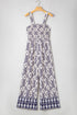 Boho Paisley Print Smocked High Waist Wide Leg Jumpsuit