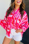 Bold Abstract Geometric Oversized Button Down Shirt