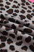 Bold Trim Animal Print Button Front Knit Cardigan
