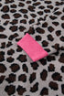 Bold Trim Animal Print Button Front Knit Cardigan