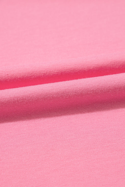 Bonbon Corded Patchwork Pocketed Plus Size T Shirt