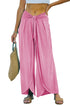 Bonbon Knotted Drop Waist Split Leg Relaxed Pants