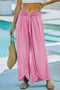 Bonbon Knotted Drop Waist Split Leg Relaxed Pants