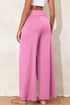 Bonbon Knotted Drop Waist Split Leg Relaxed Pants