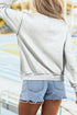 Boo Bat Printed Mock Neck Pullover Sweatshirt