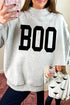 Boo Bat Printed Mock Neck Pullover Sweatshirt