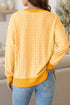 Boo Sequin Ghost Stripe Split Hem Long Sleeve Tee