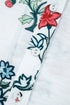 Botanical Print Ruffle Neck Long Sleeve Blouse