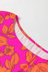 Botanical Print Tiered Ruffle Sleeve Shift Dress