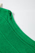 Bow Accent Textured Knit Long Sleeve Sweater