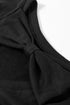Bow Back Detail Long Sleeve Cotton Knit Top
