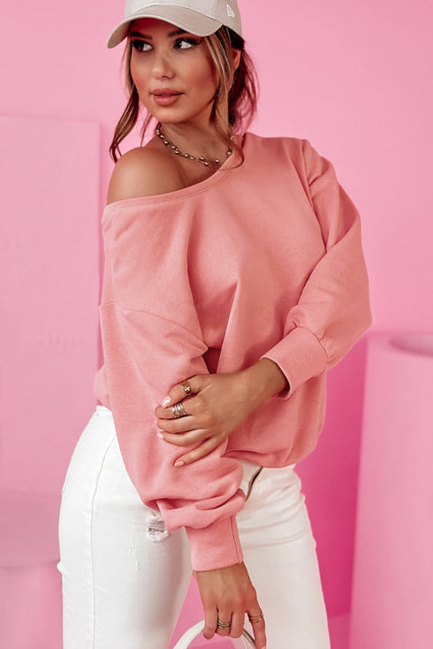 Bow Back Detail Long Sleeve Cotton Knit Top