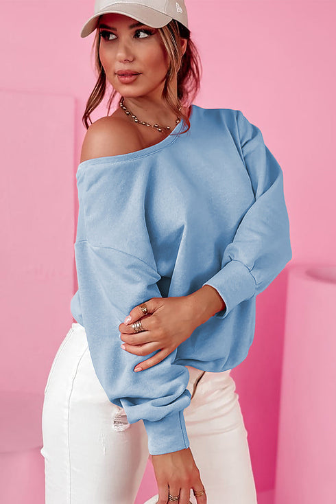 Bow Back Detail Long Sleeve Cotton Knit Top