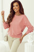 Bow Back Detail Long Sleeve Cotton Knit Top