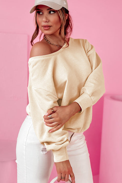 Bow Back Detail Long Sleeve Cotton Knit Top