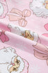 Bow Detail Character Print Short Sleeve Pajama Set