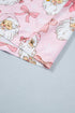 Bow Detail Character Print Short Sleeve Pajama Set