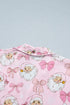 Bow Detail Character Print Short Sleeve Pajama Set