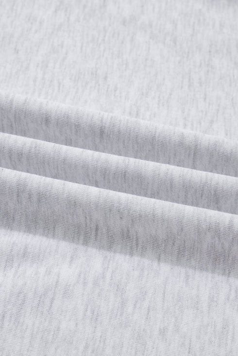 Bow Embroidered Puff Sleeve Pullover And Loose Shorts Loungewear Set