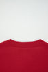 Bow Front Crew Neck Long Sleeve Knit Sweater