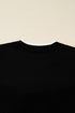 Bow Front Crew Neck Long Sleeve Knit Sweater