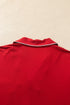 Bow Front Pocket Long Sleeve Shirt Pajama Lounge Set