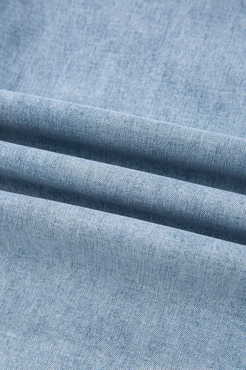 Bow Knot Side Detail Loose Wide Leg Jeans