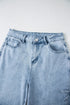 Bow Knot Side Detail Loose Wide Leg Jeans