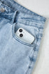 Bow Knot Side Detail Loose Wide Leg Jeans