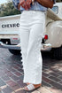 Bow Knot Side Detail Loose Wide Leg Jeans