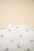 Bow Print Half Zip Tank Matching Short Sets