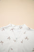 Bow Print Half Zip Tank Matching Short Sets