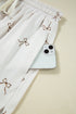 Bow Print Half Zip Tank Matching Short Sets