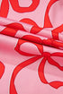 Bow Print Long Sleeve Wide Leg Sleepwear