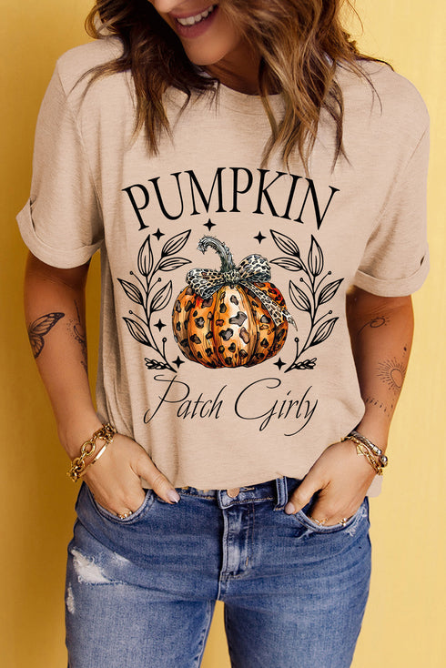 Bowknot Graphic Print Relaxed Short Sleeve Tee