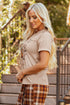 Bowknot Graphic Print Relaxed Short Sleeve Tee