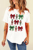 Bowknot Nutcracker Print Crewneck Short Sleeve Graphic Tee