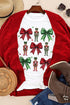 Bowknot Nutcracker Print Crewneck Short Sleeve Graphic Tee