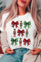 Bowknot Nutcracker Print Crewneck Short Sleeve Graphic Tee