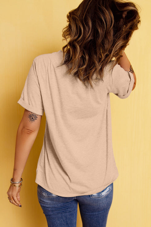 Bowknot Turkey Graphic Print Short Sleeve Tee
