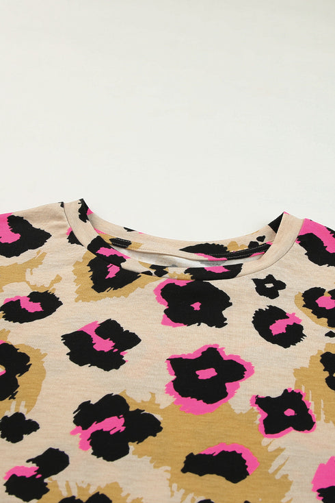 Boyfriend Leopard Print Loose T Shirt