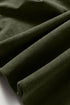 Bracelet Sleeve Scallop Detail Pleated Corduroy Mini Dress