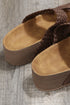 Braided Strap Criss Cross Platform Slide Slippers