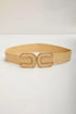 Braided Straw Texture Elastic Wide Waist Cinching Belt