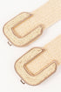 Braided Straw Texture Elastic Wide Waist Cinching Belt